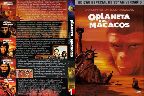 Imagem 2 de 5 de Dvd Filmes Coleção O Planeta Dos Macacos (9 Dvds)