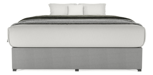 Base De Cama King Size Armable Madera Colchones Recamaras Gris