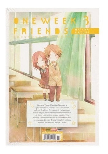 One Week Friends Vol.3: One Week Friends Vol.3, De Matcha Hazuki. Editora Panini Books, Capa Mole, Edição Unica Em Português