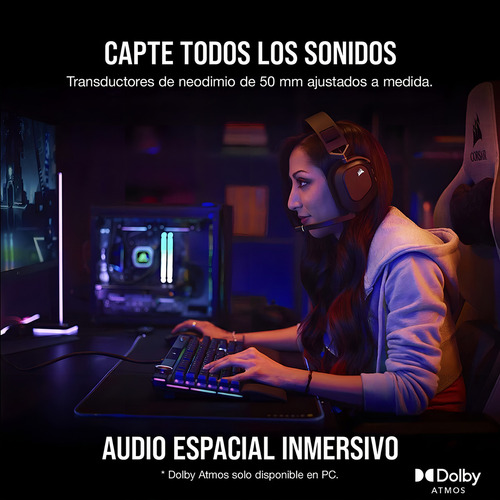 Fones de ouvido Corsair HS 80 CA-9011235-NA