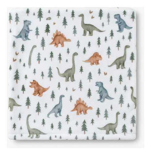 Mantas Soft Polar Algodón Corderito Piel Chocolette Bebes Dinos Soft Polar Piel Dinos Soft Polar Piel