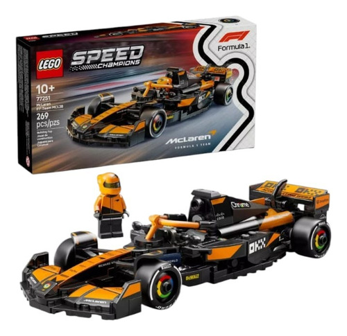 Lego Speed Champions Mclaren F1 Team Piloto Y Vehículo Mcl38 260 Formula 1