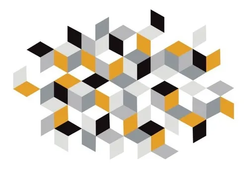 Vinilo Decorativo Minimalista 04. Sticker Gigante Para Muro Color Amarillo
