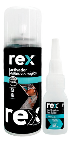 Adhesivo Magico 100gr Con Spray Activador 400ml Rex