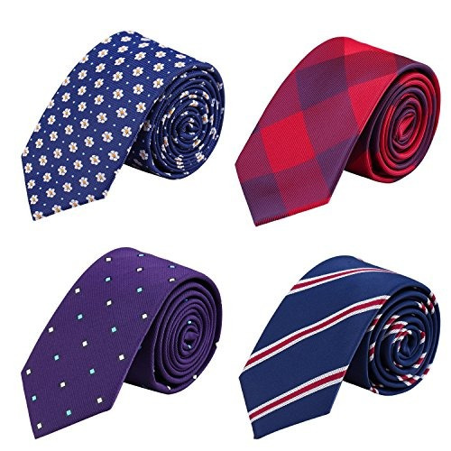 Ausky Para Hombre Fashion Business Flaco Corbata Corbatas Co