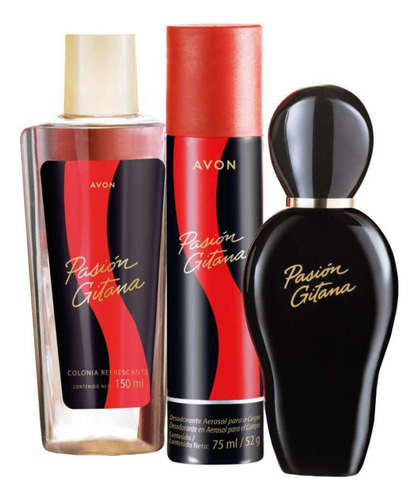 Pasión Gitana Combo X3 Eau De Toilette + Deo Spray+colonia