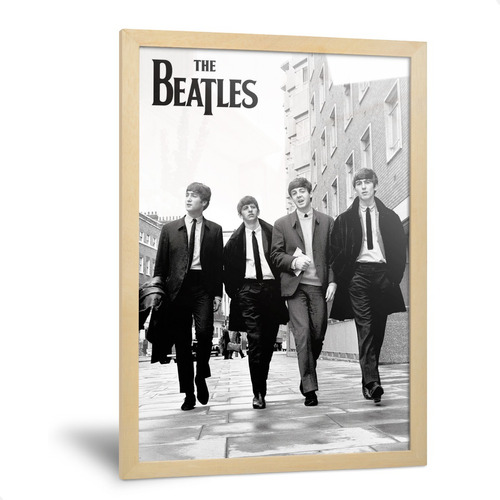 Cuadro Los Beatles Carteles Decorativos Música Rock 35x50cm