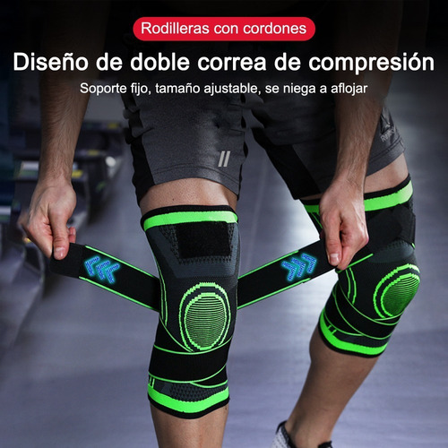 Imagen 9 de 10 de Rodillera Elastica De Compresion Gym Correr Crossfi