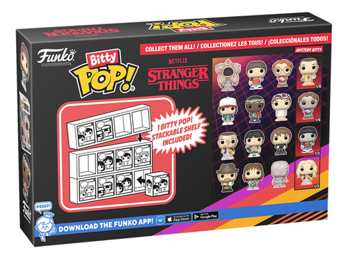 Funko Bitty Pop! Stranger Things Dustin 4 Pack + Surpresa