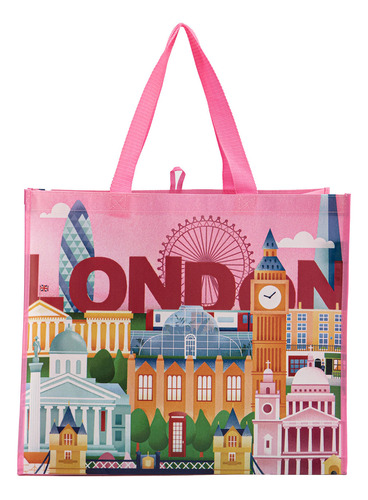 Bolsa Print Ciudades Rosado