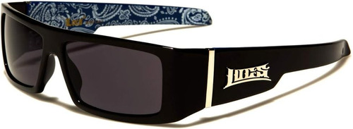 Locs Black Harcore 58 Blue Bandana Inside Gafas De Sol