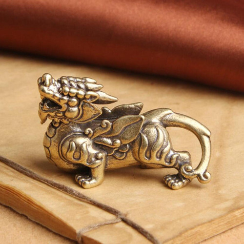 5 Paquete De 4-6 Estatuas De Latón Feng Shui Pi 5 Piezas