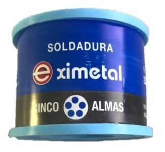 Estaño Rollo 1.6mm Eximetal Para Soldar 250gr 1/4 Kilo 1,6mm