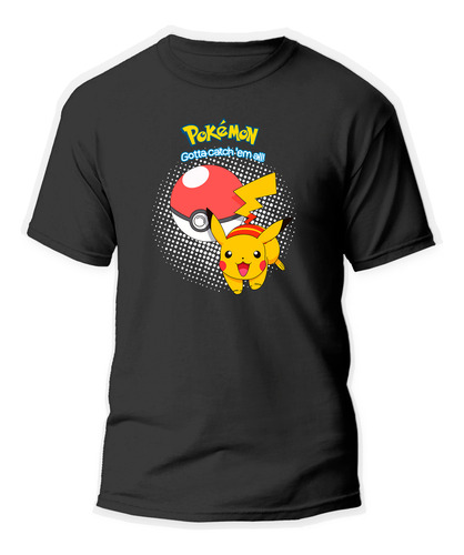 Playera Unisex De Pikachu Pokémon Pokebola