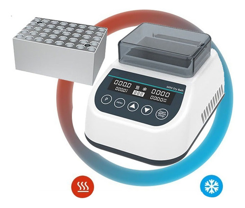 Laboratorio Caja Enfriarse Calefacción Baño Seco 0.2mlx40