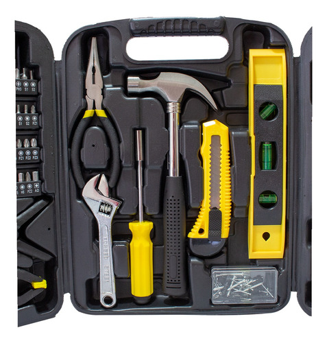 Imagem 3 de 5 de Kit Caixa Maleta Ferramentas 148 Peças Completo Eda 0df