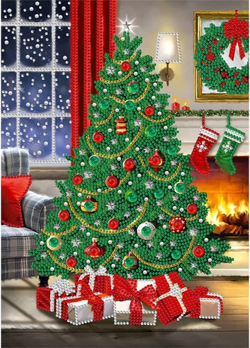Arbol Navidad 5d Regalo Kits Pintura Diamante Para Adulto 12