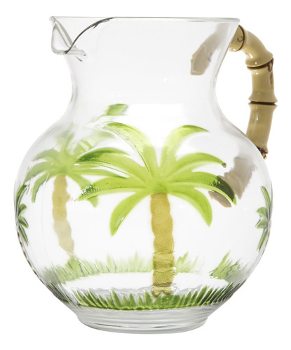 Jarra De Acrílico Palm Tree 2,8l Verde Wolff N/a
