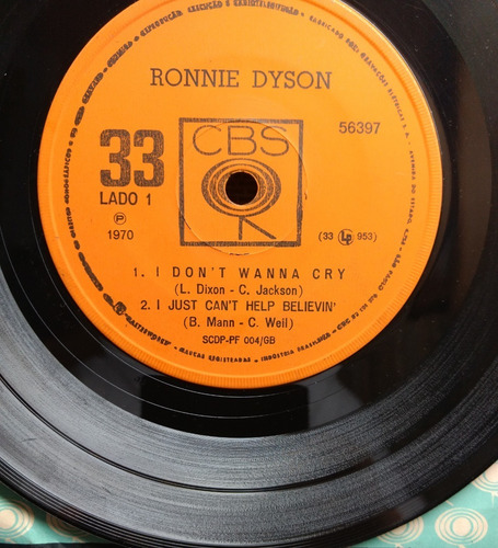 Compacto - Ronnie Dyson - I Don't Wanna Cry / Cbs/ 1970 (Usado)
