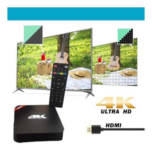Decodificador Tv Box 4k Ultra Hd Convierte Smart Tv Android