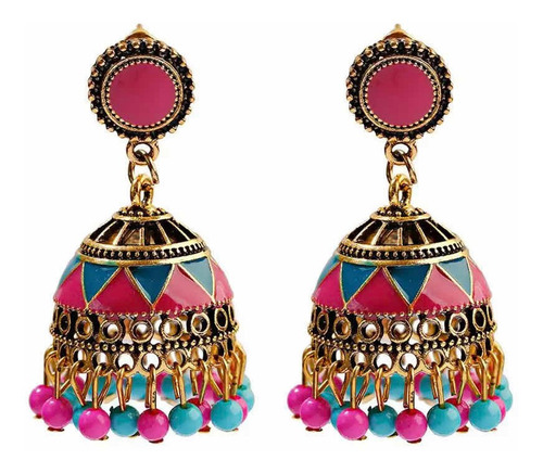 Aretes Mujer Estilo Turco Largos Dama Piercing Colgantes