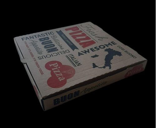 Caja Para Pizza 32 X 32 Impreso Genèrico X 50 Unidades