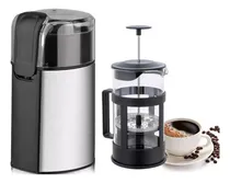 Comprar Combo Cafetera Francesa 600ml + Molino De Cafe Menaje Cocina Prensa Francesa Para Te Molino De Cafe Molino De Granos Cafetera Francesa Para Cafe Espumar Cafe Molinillo De Granos Marin Molino Y Prensa