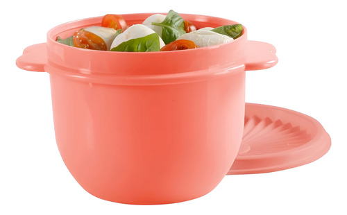 Tupperware Star Bowl 750 Ml 100% Hermético Tapa Cierre Click Salmón