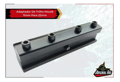 Imagem 3 de 10 de Adaptador De Trilho 11mm Para 22mm Mount Para Rifle Carabina