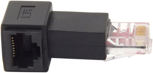Imagen 3 de 6 de Cablecc Right Angled 8p8 C Ftp Stp Utp Cat 5e De 90 Grados
