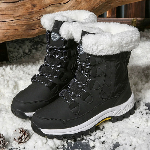 Nuevas Botas De Nieve De Invierno Impermeables Y Cálidas Par