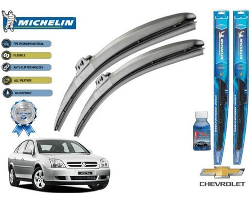 Par Plumas Limpiabrisas Chevrolet Vectra 2004 Michelin