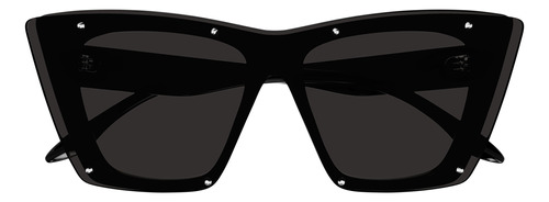 Lentes De Sol Alexander Mcqueen Am0361s-005 99 Negro Mujer