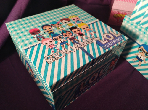 Sorpresitas Infantiles Caja De Madera Personalizados 20u