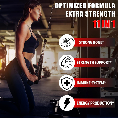 Suplemento Para Hombre Ayuda Aumentar Masa Muscular 60 Cáps.