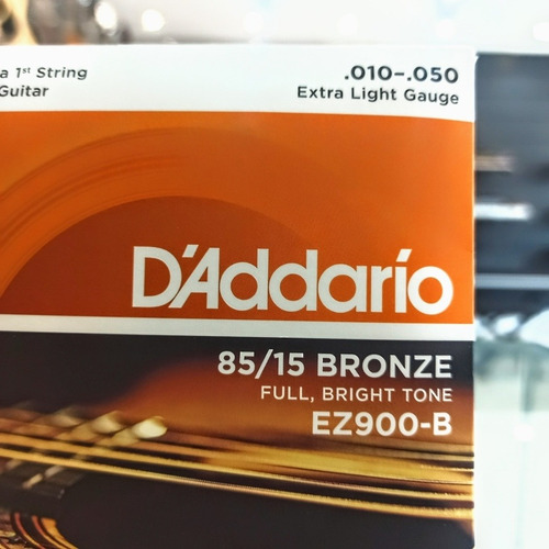 Imagem 3 de 3 de Encordoamento Daddario Ez900 Violão 0.010