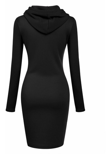 Opus Vestido de tela de sudadera negro look casual Moda Vestidos Vestidos de tela de sudadera 