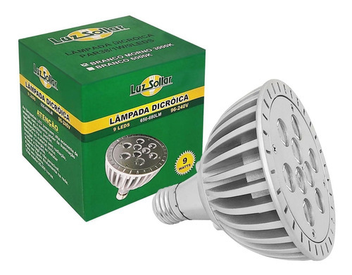 Lâmpada Led Par 38 Chuveirinho 9w E27 Bivolt Âmbar Laranja Cor da luz Branco 110V/220V