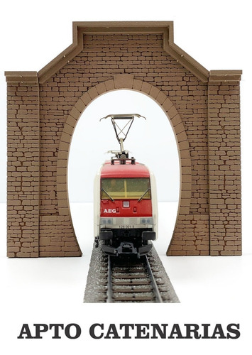 Entrada De Túnel Ho 1/87 Portal Simple Miniature World