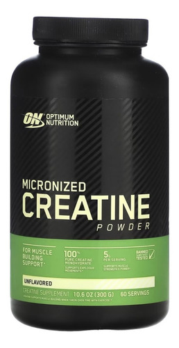 Suplemento en polvo Optimum Nutrition  Powder Micronized Creatine creatina monohidratada en pote de 300mL 120 un