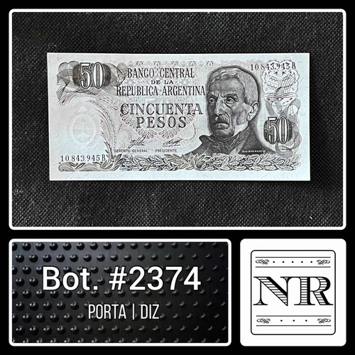 Argentina - 50 $ Ley - Año 1976 - Bot. #2374 - P | D 