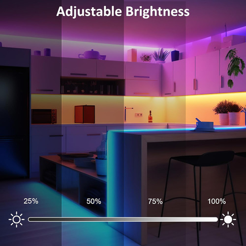 Kit 8 Luces Rgb Para Gabinete Con Control Remoto