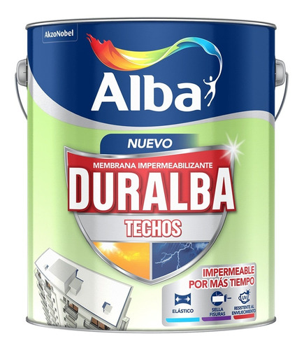 Duralba Techos Impermeabilizante X 4kg - Caporaso