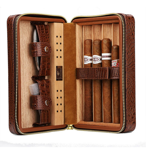 Time C Club Estuche Para Cigarros De Cuero Burdeos Estilo Pi
