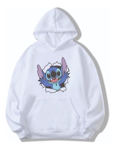 Buzo Hoodie Canguro Unisex Stich Disney