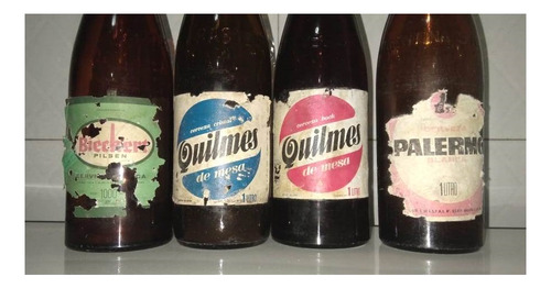 Botellas Cervezas Antiguas Quilmes Palermo Bieckert (Usado)