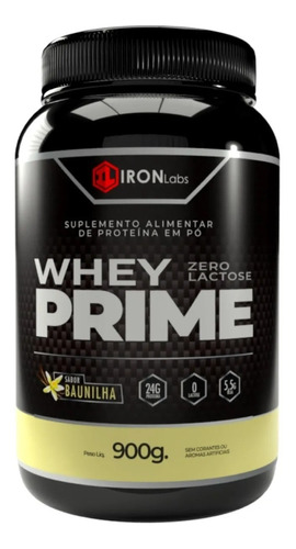 Imagem 1 de 2 de Whey Prime Zero Lactose 900gr - Iron Labs