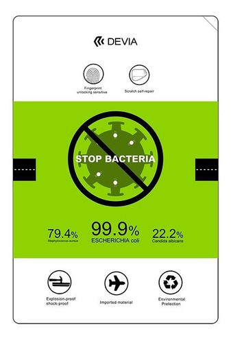 Mica Hidrogel Antibacterial iPhone 11 Pro Max Se 8 Plus Xr X