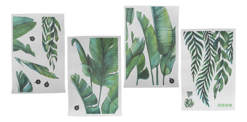 Pegatina De Pared Verde Plantas Patrón S Calcomanías Para Ni