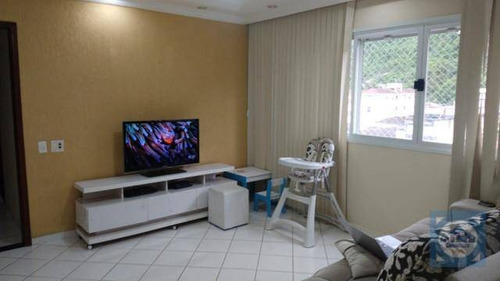 Apartamento Com 2 Dormitórios À Venda, 75 M² Por R$ 350.000,00 - Marapé - Santos/sp - Ap5616